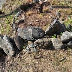 石、花壇
の画像