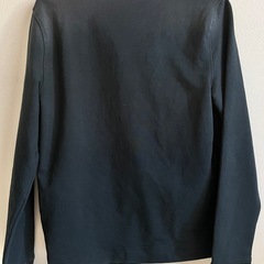 BANANA REPUBLIC ネイビー ハーフジップ スウェット 無地 Sの画像