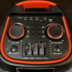 残1 パーティースピーカー　ワイヤレスマイク2本付きの画像