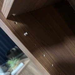 ブラウン　木目調　オープン棚の画像