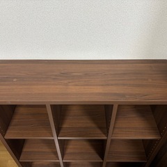 ブラウン　木目調　オープン棚の画像