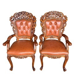 【レア】ロココ調　イタリア　象嵌 アンティーク ダイニングセット　硝子マット付　の画像