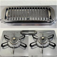 【グリル未使用】Paloma パロマ ガスコンロ ガステーブル 都市ガス用 IC-S87BM-1R 2022年製 比較的美品 E1EY1702の画像