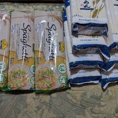 素麺８kg、スパゲッティ３.７kg