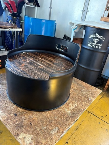 ドラム缶　丸チェア