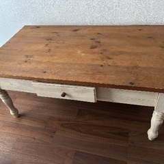 【相談中】木製ローテーブル　ナチュラル　カントリーインテリアの画像