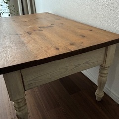 【相談中】木製ローテーブル　ナチュラル　カントリーインテリアの画像