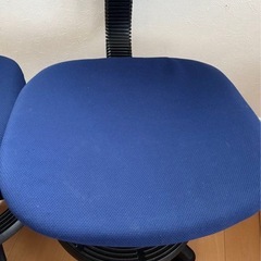学習机⭐︎キャスター付き椅子⭐︎青⭐︎二脚セットの画像