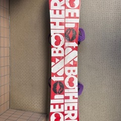 レディース　ビンディング付き　スノーボード板の画像