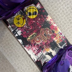 レディース　ビンディング付き　スノーボード板の画像