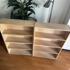 文庫本ラック2台セットの画像