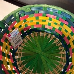 イースター竹バスケット取っ手付の画像