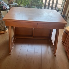 （お話中）学習机と袖机セットの画像