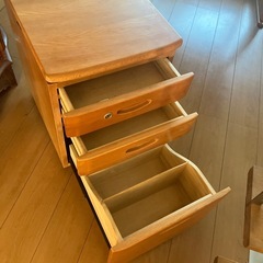 （お話中）学習机と袖机セットの画像