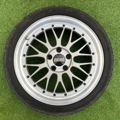 BBS LM 18インチ 2023年製バリ溝アドバンタイヤ付き　ナット&ミシュランタイヤカバーおまけの画像