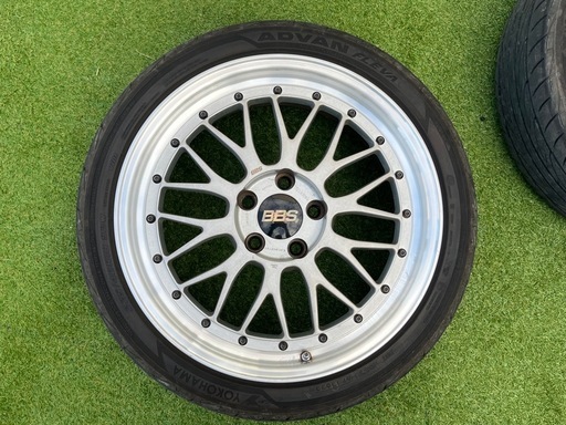 BBS LM 18インチ 2023年製バリ溝アドバンタイヤ付き　ナット&ミシュランタイヤカバーおまけ