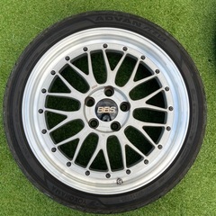 BBS LM 18インチ 2023年製バリ溝アドバンタイヤ付き　ナット&ミシュランタイヤカバーおまけの画像