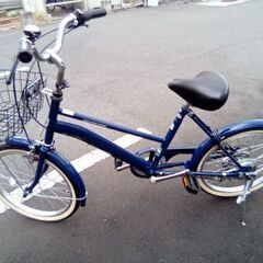 2０インチ　ネイビー　変速　LEDライト　大人用の画像