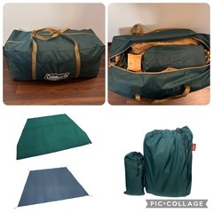 【ファミリーキャンプ最適✨美品/純正フルセット】コールマン タフスクリーン2ルームハウス MDX +純正シートセット付 (設営簡単)の画像