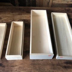 いい感じの木箱の画像