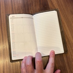 ANAのカレンダー、手帳、ペンセットです。 ANAのプレミアムメンバー用ステーショナリーの画像