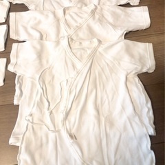 【新生児用60サイズ】冬用コンビ肌着3枚、短肌着3枚セットの画像
