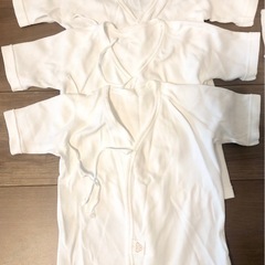 【新生児用60サイズ】冬用コンビ肌着3枚、短肌着3枚セットの画像