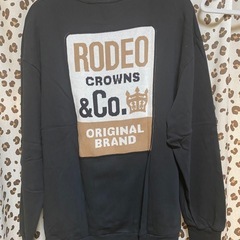 ロデオクラウンズ　トレーナー　ブラックの画像
