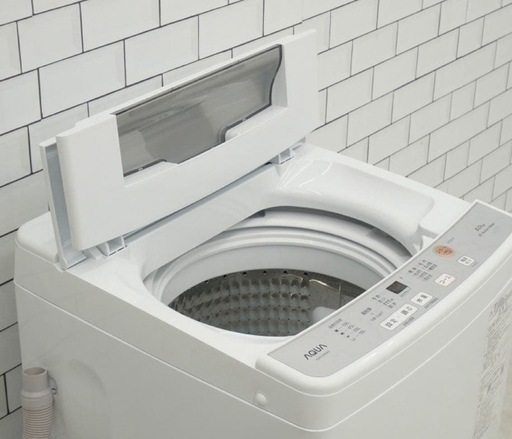 AQUA アクア 全自動洗濯機6kg ホワイト AQW-S6N(W) 上開き