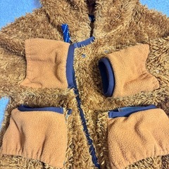 【THE NORTH FACE】 フード付きロンパース BM ノースフェイスの画像