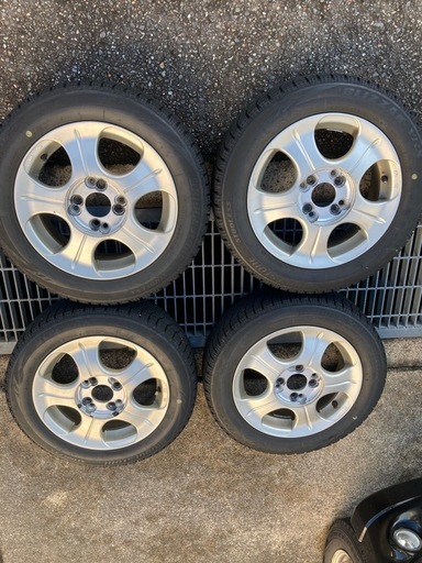 軽四自動車用　アルミ付きスタッドレスタイヤ　155/65R14　4本　BLIZZAK VRX