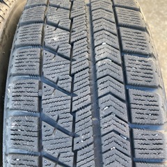 軽四自動車用　アルミ付きスタッドレスタイヤ　155/65R14　4本　BLIZZAK VRX　の画像