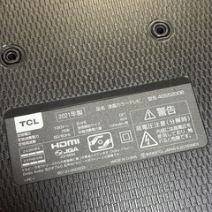 テレビ　TCL 2021年製　　スマートtv 40インチの画像