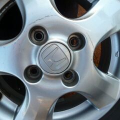 ホンダ純正・エンケイホイール・バリ溝ＳＴ・Ｈ２２年製１５５－６５－１３の画像