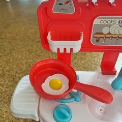 ミニおままごとセット　キッチン、野菜、フライパン等の画像