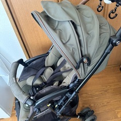 【2023年に購入】Aprica ラクーナ ベビーカー カーキGN【使用期間1年未満】の画像