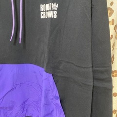 ロデオクラウンズ　パーカー　ブラック✖️パープルの画像