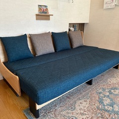 ごろ寝ソファ　ソファーベッド　ドロシーⅡ　200　NA/ブルーの画像