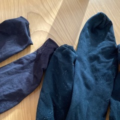 黒 タイツ 濃いめ レディース 2足 古着の画像