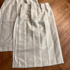 カーテン105×100 2枚セットライトグレー ドレープカーテン 2枚セットの画像