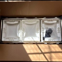 ゴミ袋ホルダー 蓋つきゴミ箱 3分別 30Lゴミ袋ホルダー 分別 白の画像