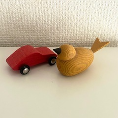 木製のおもちゃ（置物）の画像