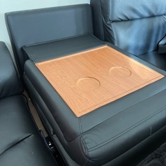 PVCレザー　ローソファーの画像