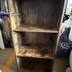 ニトリ カラーボックス ミドルブラウン(3点) 浅型プラケース(の画像