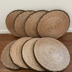 い草？ワラ？円座布団8枚セット　の画像