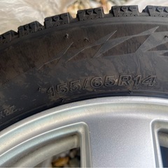 ２０２１年製‼️軽自動車用‼️ブリジストン　ブリザック　VRX2‼️スタッドレス　アルミホイール付き‼️４本セット‼️早い者勝ち‼️１５５／６５／１４インチ‼️の画像