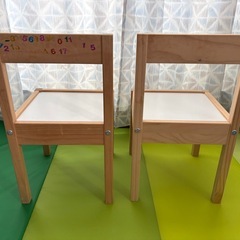 【無料】IKEA 子供用机椅子セット の画像
