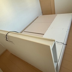 ニトリ　セミダブル　ベッドの画像