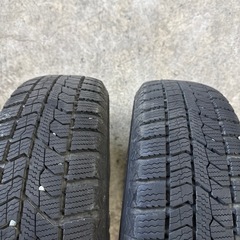 軽自動車全般　溝あり良品155/65R14 アルミホイール付きスタッドレスタイヤ4本セットの画像