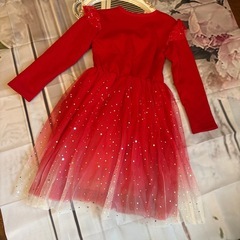 クリスマスワンピース　150cm 新年　誕生日　イベント　など　お祝い　ワンピース　裏毛ありの画像